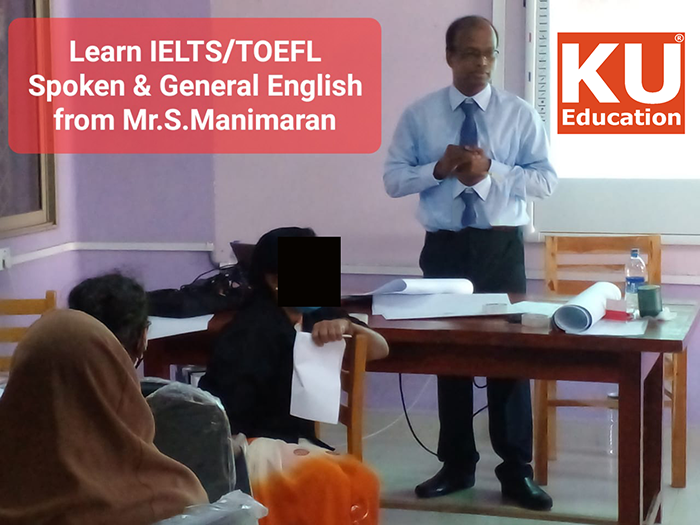S.Manimaran IELTS lecturer - Jaffna