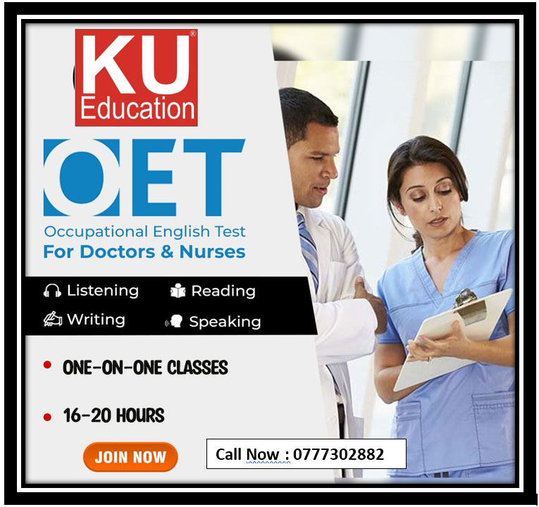 OET training in Jaffna for healthcare professionals - OET for doctors and nurses